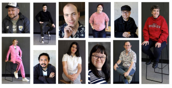 A gallery image of the 11 contributing artists
